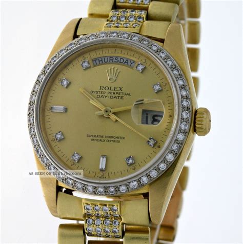 rolex oyster perpetual day date mit diamanten|rolex presidential diamond bezel price.